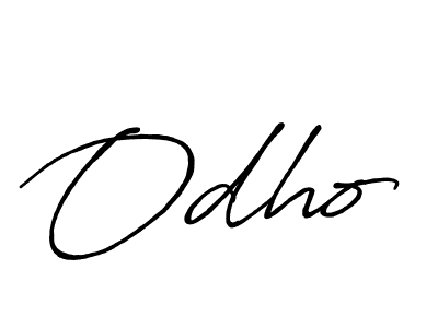 Create a beautiful signature design for name Odho. With this signature (Antro_Vectra_Bolder) fonts, you can make a handwritten signature for free. Odho signature style 7 images and pictures png