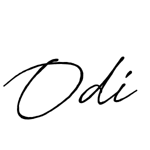 It looks lik you need a new signature style for name Odi. Design unique handwritten (Antro_Vectra_Bolder) signature with our free signature maker in just a few clicks. Odi signature style 7 images and pictures png