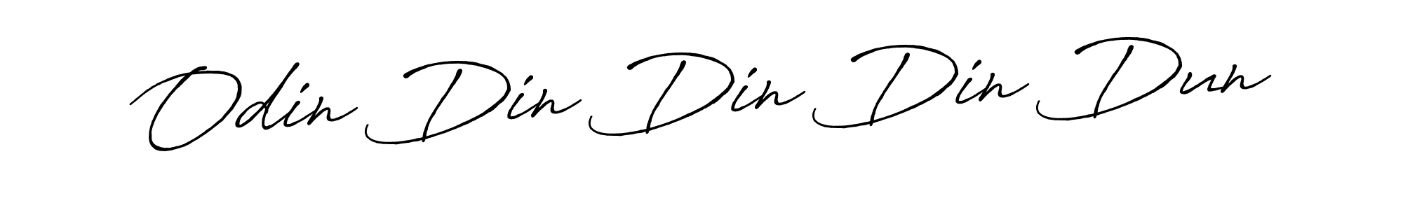 Odin Din Din Din Dun stylish signature style. Best Handwritten Sign (Antro_Vectra_Bolder) for my name. Handwritten Signature Collection Ideas for my name Odin Din Din Din Dun. Odin Din Din Din Dun signature style 7 images and pictures png