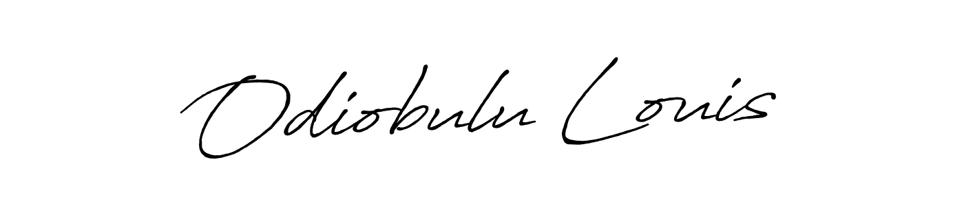 Also we have Odiobulu Louis name is the best signature style. Create professional handwritten signature collection using Antro_Vectra_Bolder autograph style. Odiobulu Louis signature style 7 images and pictures png