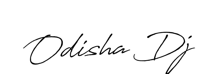 Use a signature maker to create a handwritten signature online. With this signature software, you can design (Antro_Vectra_Bolder) your own signature for name Odisha Dj. Odisha Dj signature style 7 images and pictures png