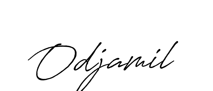 if you are searching for the best signature style for your name Odjamil. so please give up your signature search. here we have designed multiple signature styles  using Antro_Vectra_Bolder. Odjamil signature style 7 images and pictures png
