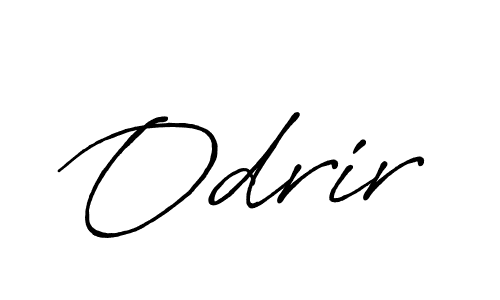 How to make Odrir signature? Antro_Vectra_Bolder is a professional autograph style. Create handwritten signature for Odrir name. Odrir signature style 7 images and pictures png