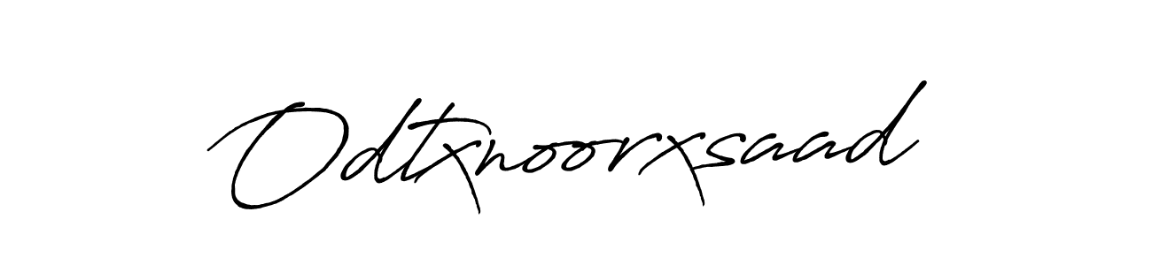 Create a beautiful signature design for name Odtxnoorxsaad. With this signature (Antro_Vectra_Bolder) fonts, you can make a handwritten signature for free. Odtxnoorxsaad signature style 7 images and pictures png