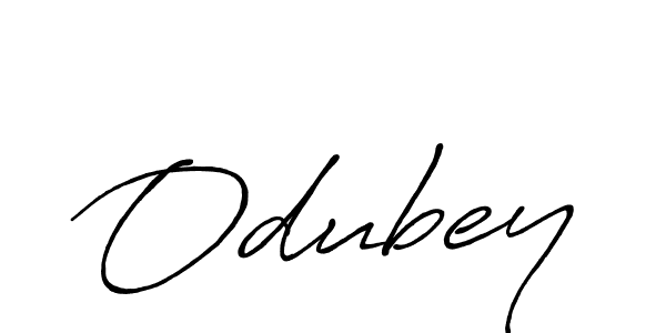 Create a beautiful signature design for name Odubey. With this signature (Antro_Vectra_Bolder) fonts, you can make a handwritten signature for free. Odubey signature style 7 images and pictures png