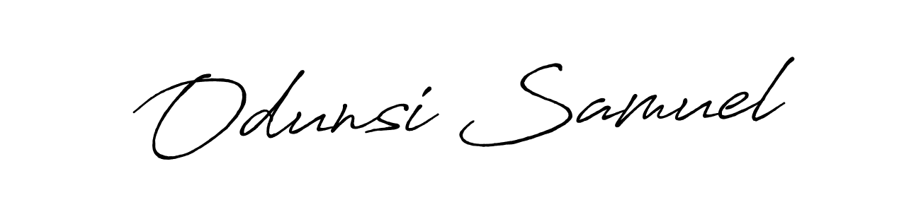 Also we have Odunsi Samuel name is the best signature style. Create professional handwritten signature collection using Antro_Vectra_Bolder autograph style. Odunsi Samuel signature style 7 images and pictures png