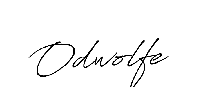 How to make Odwolfe signature? Antro_Vectra_Bolder is a professional autograph style. Create handwritten signature for Odwolfe name. Odwolfe signature style 7 images and pictures png