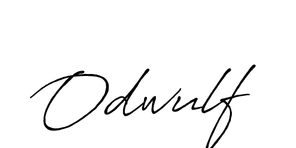 How to make Odwulf name signature. Use Antro_Vectra_Bolder style for creating short signs online. This is the latest handwritten sign. Odwulf signature style 7 images and pictures png