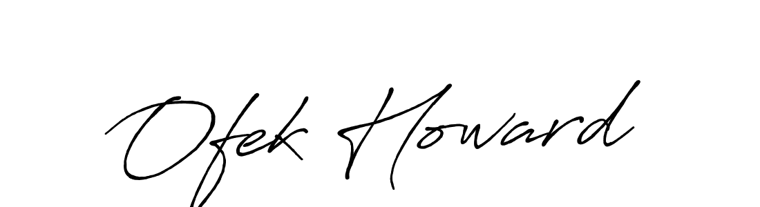 Make a beautiful signature design for name Ofek Howard. With this signature (Antro_Vectra_Bolder) style, you can create a handwritten signature for free. Ofek Howard signature style 7 images and pictures png