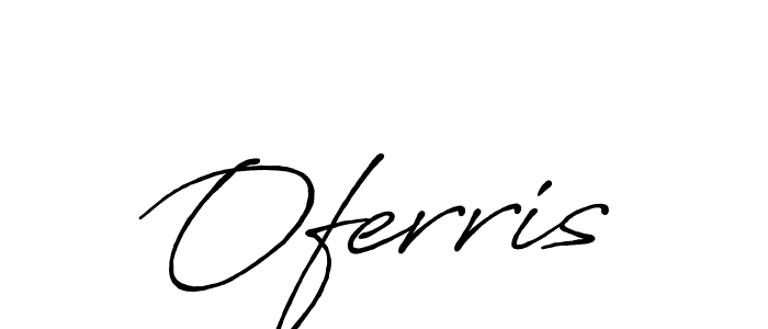 The best way (Antro_Vectra_Bolder) to make a short signature is to pick only two or three words in your name. The name Oferris include a total of six letters. For converting this name. Oferris signature style 7 images and pictures png