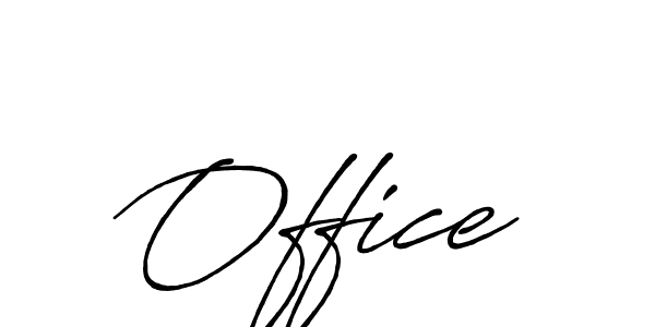 Design your own signature with our free online signature maker. With this signature software, you can create a handwritten (Antro_Vectra_Bolder) signature for name Office. Office signature style 7 images and pictures png