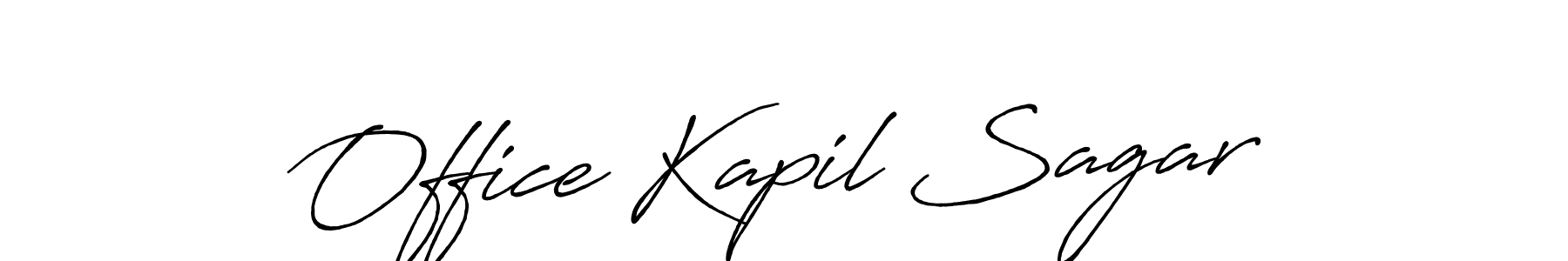 How to Draw Office Kapil Sagar signature style? Antro_Vectra_Bolder is a latest design signature styles for name Office Kapil Sagar. Office Kapil Sagar signature style 7 images and pictures png