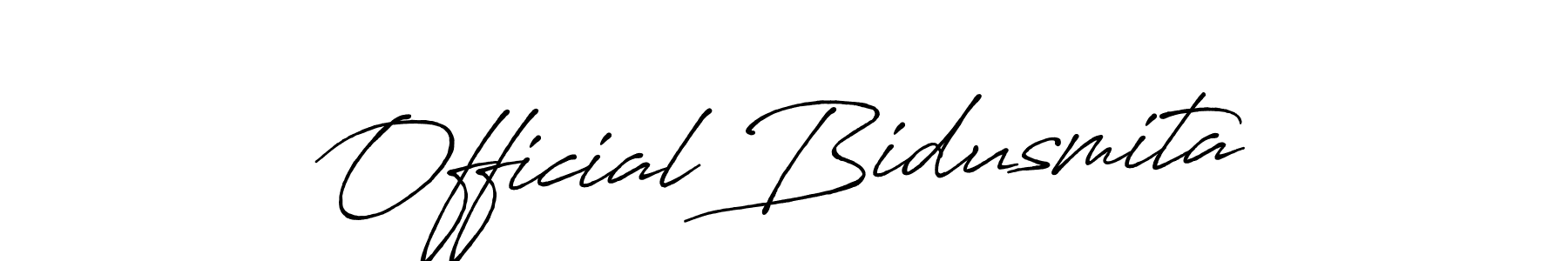 if you are searching for the best signature style for your name Official Bidusmita. so please give up your signature search. here we have designed multiple signature styles  using Antro_Vectra_Bolder. Official Bidusmita signature style 7 images and pictures png