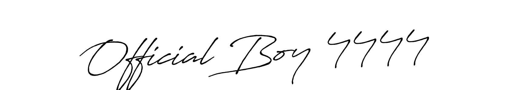 Create a beautiful signature design for name Official Boy 4444. With this signature (Antro_Vectra_Bolder) fonts, you can make a handwritten signature for free. Official Boy 4444 signature style 7 images and pictures png
