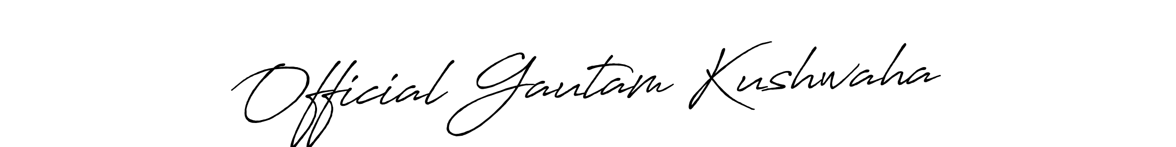 How to Draw Official Gautam Kushwaha signature style? Antro_Vectra_Bolder is a latest design signature styles for name Official Gautam Kushwaha. Official Gautam Kushwaha signature style 7 images and pictures png
