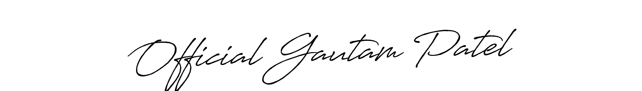 Once you've used our free online signature maker to create your best signature Antro_Vectra_Bolder style, it's time to enjoy all of the benefits that Official Gautam Patel name signing documents. Official Gautam Patel signature style 7 images and pictures png