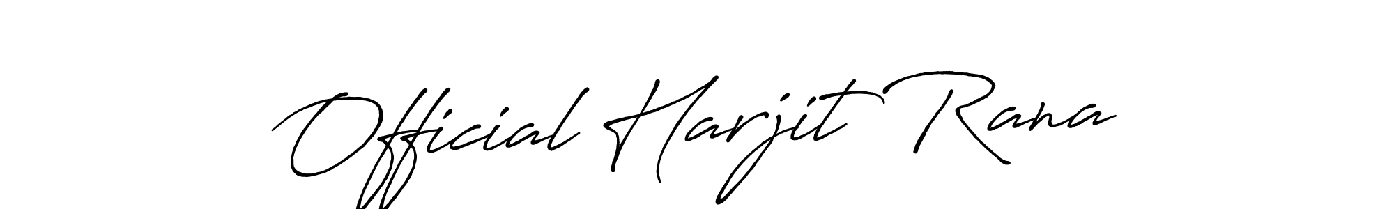 Also You can easily find your signature by using the search form. We will create Official Harjit Rana name handwritten signature images for you free of cost using Antro_Vectra_Bolder sign style. Official Harjit Rana signature style 7 images and pictures png