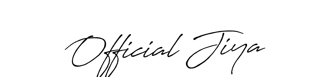 Similarly Antro_Vectra_Bolder is the best handwritten signature design. Signature creator online .You can use it as an online autograph creator for name Official Jiya. Official Jiya signature style 7 images and pictures png