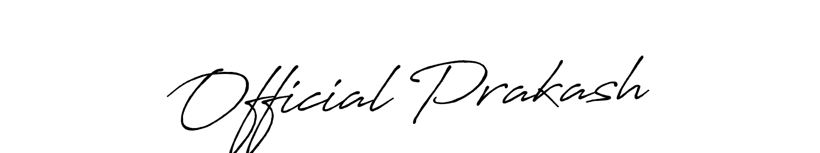 Official Prakash stylish signature style. Best Handwritten Sign (Antro_Vectra_Bolder) for my name. Handwritten Signature Collection Ideas for my name Official Prakash. Official Prakash signature style 7 images and pictures png
