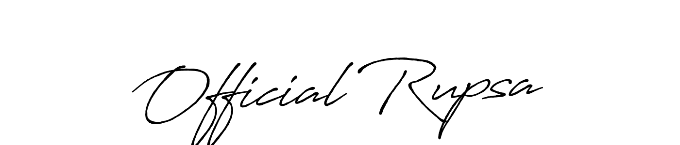 Official Rupsa stylish signature style. Best Handwritten Sign (Antro_Vectra_Bolder) for my name. Handwritten Signature Collection Ideas for my name Official Rupsa. Official Rupsa signature style 7 images and pictures png