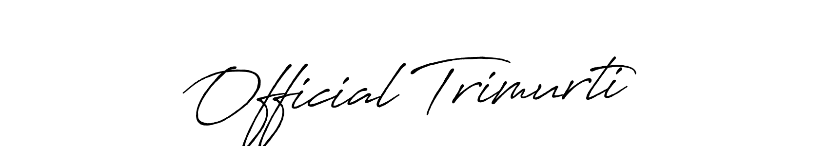 How to Draw Official Trimurti signature style? Antro_Vectra_Bolder is a latest design signature styles for name Official Trimurti. Official Trimurti signature style 7 images and pictures png