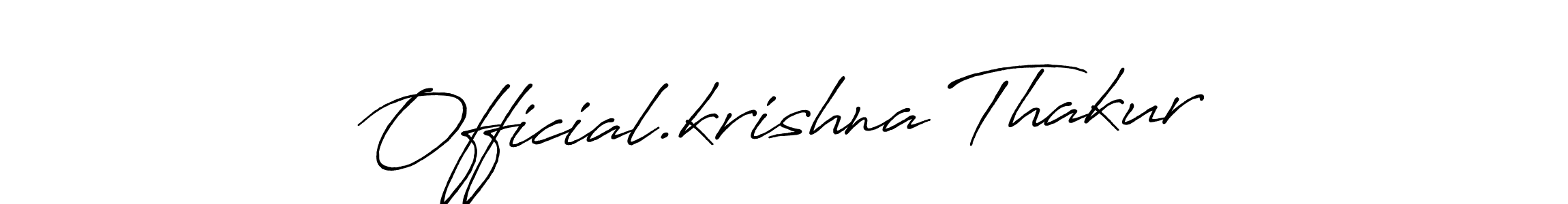 You should practise on your own different ways (Antro_Vectra_Bolder) to write your name (Official.krishna Thakur) in signature. don't let someone else do it for you. Official.krishna Thakur signature style 7 images and pictures png