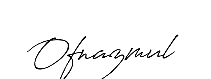 Design your own signature with our free online signature maker. With this signature software, you can create a handwritten (Antro_Vectra_Bolder) signature for name Ofnazmul. Ofnazmul signature style 7 images and pictures png