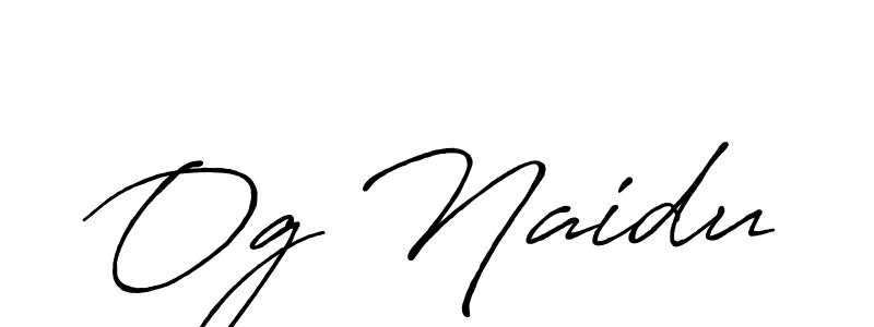 if you are searching for the best signature style for your name Og Naidu. so please give up your signature search. here we have designed multiple signature styles  using Antro_Vectra_Bolder. Og Naidu signature style 7 images and pictures png