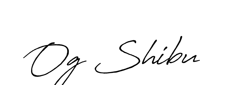 How to Draw Og Shibu signature style? Antro_Vectra_Bolder is a latest design signature styles for name Og Shibu. Og Shibu signature style 7 images and pictures png
