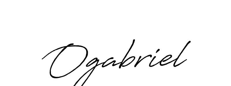 Use a signature maker to create a handwritten signature online. With this signature software, you can design (Antro_Vectra_Bolder) your own signature for name Ogabriel. Ogabriel signature style 7 images and pictures png