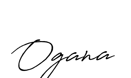 Design your own signature with our free online signature maker. With this signature software, you can create a handwritten (Antro_Vectra_Bolder) signature for name Ogana. Ogana signature style 7 images and pictures png