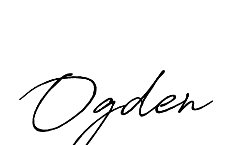 Create a beautiful signature design for name Ogden. With this signature (Antro_Vectra_Bolder) fonts, you can make a handwritten signature for free. Ogden signature style 7 images and pictures png