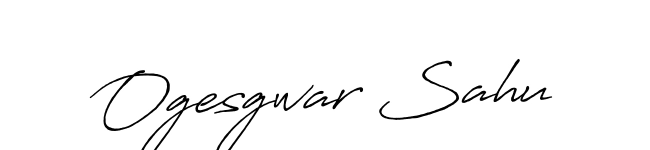 This is the best signature style for the Ogesgwar Sahu name. Also you like these signature font (Antro_Vectra_Bolder). Mix name signature. Ogesgwar Sahu signature style 7 images and pictures png