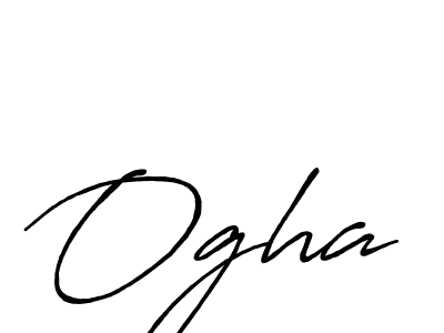 Also we have Ogha name is the best signature style. Create professional handwritten signature collection using Antro_Vectra_Bolder autograph style. Ogha signature style 7 images and pictures png