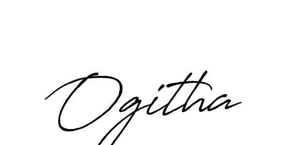 Also we have Ogitha name is the best signature style. Create professional handwritten signature collection using Antro_Vectra_Bolder autograph style. Ogitha signature style 7 images and pictures png