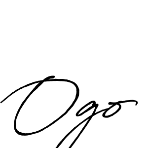 Create a beautiful signature design for name Ogo. With this signature (Antro_Vectra_Bolder) fonts, you can make a handwritten signature for free. Ogo signature style 7 images and pictures png