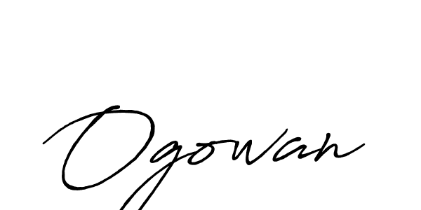 How to make Ogowan signature? Antro_Vectra_Bolder is a professional autograph style. Create handwritten signature for Ogowan name. Ogowan signature style 7 images and pictures png