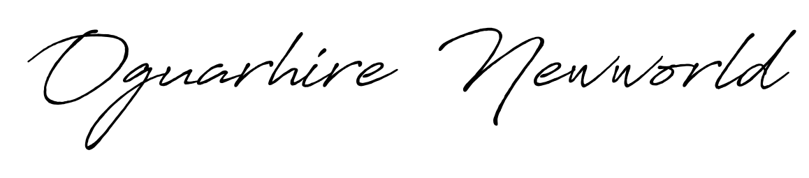 Create a personalized artistic stamp with Oguarhire  Newworld in Antro_Vectra_Bolder font. Perfect for visual artists, designers, and influencers. Oguarhire  Newworld signature style 7 images and pictures png