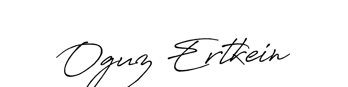 How to make Oguz Ertkein name signature. Use Antro_Vectra_Bolder style for creating short signs online. This is the latest handwritten sign. Oguz Ertkein signature style 7 images and pictures png