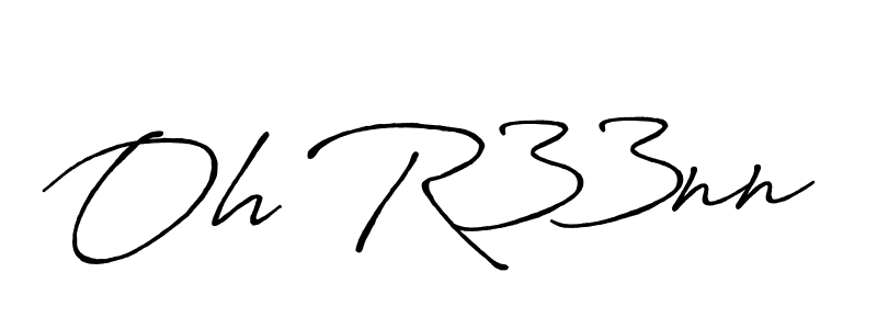 How to make Oh R33nn name signature. Use Antro_Vectra_Bolder style for creating short signs online. This is the latest handwritten sign. Oh R33nn signature style 7 images and pictures png