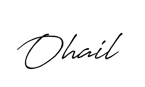 Design your own signature with our free online signature maker. With this signature software, you can create a handwritten (Antro_Vectra_Bolder) signature for name Ohail. Ohail signature style 7 images and pictures png