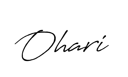 Create a beautiful signature design for name Ohari. With this signature (Antro_Vectra_Bolder) fonts, you can make a handwritten signature for free. Ohari signature style 7 images and pictures png