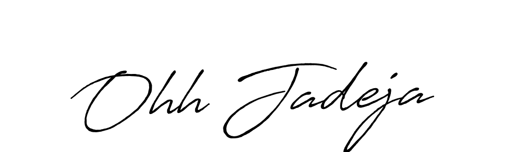 Similarly Antro_Vectra_Bolder is the best handwritten signature design. Signature creator online .You can use it as an online autograph creator for name Ohh Jadeja. Ohh Jadeja signature style 7 images and pictures png