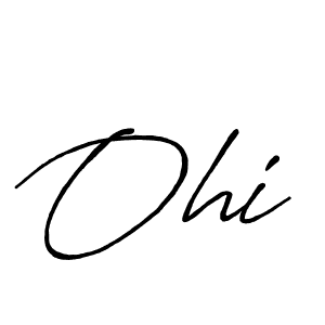 Create a beautiful signature design for name Ohi. With this signature (Antro_Vectra_Bolder) fonts, you can make a handwritten signature for free. Ohi signature style 7 images and pictures png
