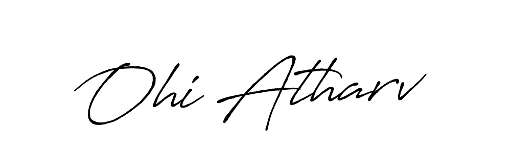 if you are searching for the best signature style for your name Ohi Atharv. so please give up your signature search. here we have designed multiple signature styles  using Antro_Vectra_Bolder. Ohi Atharv signature style 7 images and pictures png