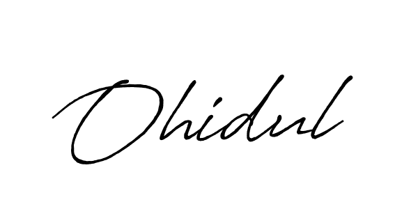 Design your own signature with our free online signature maker. With this signature software, you can create a handwritten (Antro_Vectra_Bolder) signature for name Ohidul. Ohidul signature style 7 images and pictures png