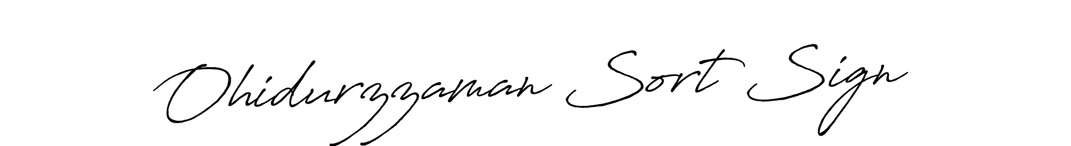 Use a signature maker to create a handwritten signature online. With this signature software, you can design (Antro_Vectra_Bolder) your own signature for name Ohidurzzaman Sort Sign. Ohidurzzaman Sort Sign signature style 7 images and pictures png