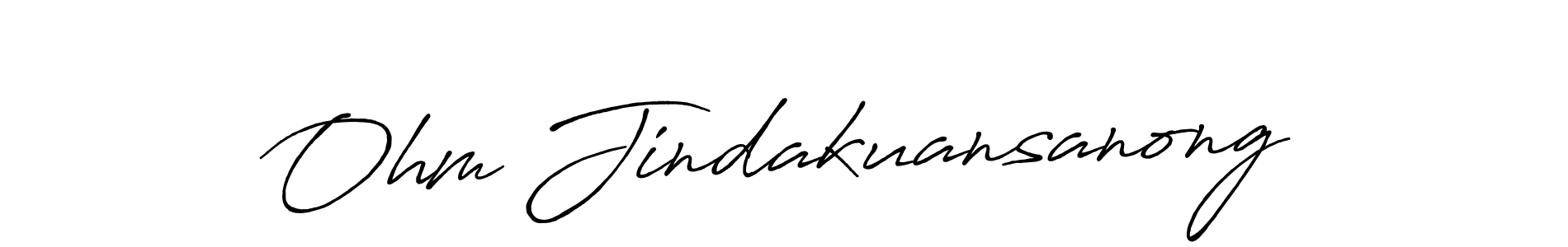 Use a signature maker to create a handwritten signature online. With this signature software, you can design (Antro_Vectra_Bolder) your own signature for name Ohm Jindakuansanong. Ohm Jindakuansanong signature style 7 images and pictures png