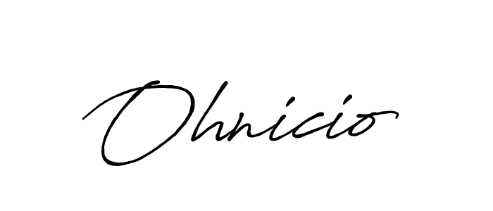 How to make Ohnicio signature? Antro_Vectra_Bolder is a professional autograph style. Create handwritten signature for Ohnicio name. Ohnicio signature style 7 images and pictures png