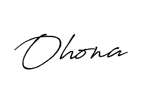 Ohona stylish signature style. Best Handwritten Sign (Antro_Vectra_Bolder) for my name. Handwritten Signature Collection Ideas for my name Ohona. Ohona signature style 7 images and pictures png